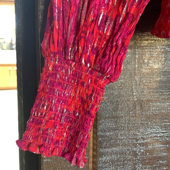 Lilly Pulitzer womens blouse summer fall size 14 runs small preppy floral event - Picture 5 of 12